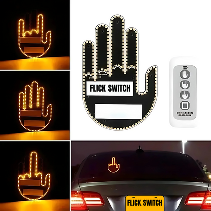 Flick Switch -  LED Hand Sign